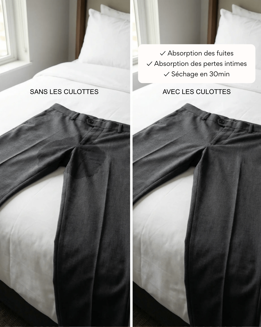 Lot de 14 Culottes Antibactériennes - Beige - XS (34 - 36) Orlivia