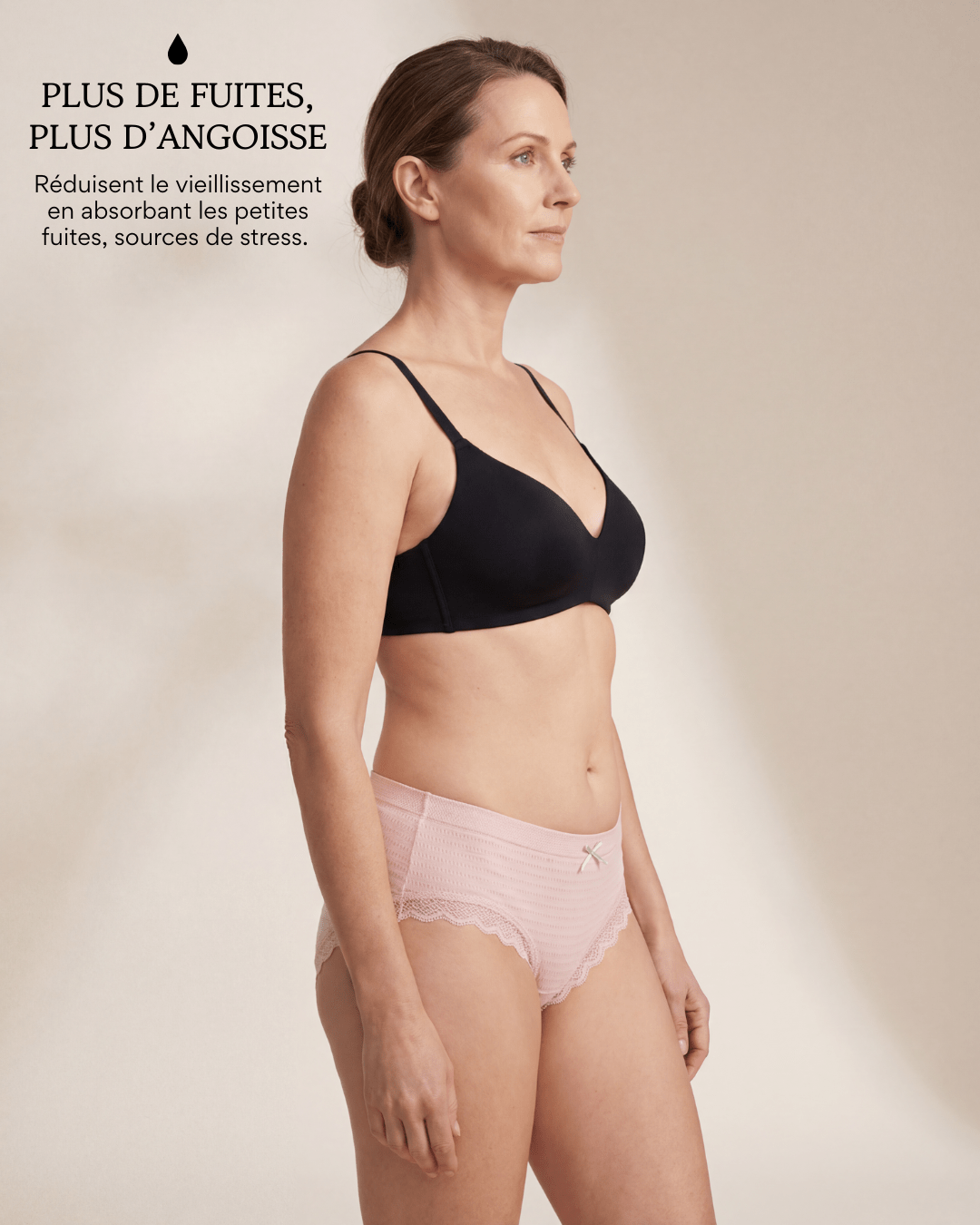 Lot de 7 Culottes Antibactériennes - Rose - XS (34 - 36) Orlivia