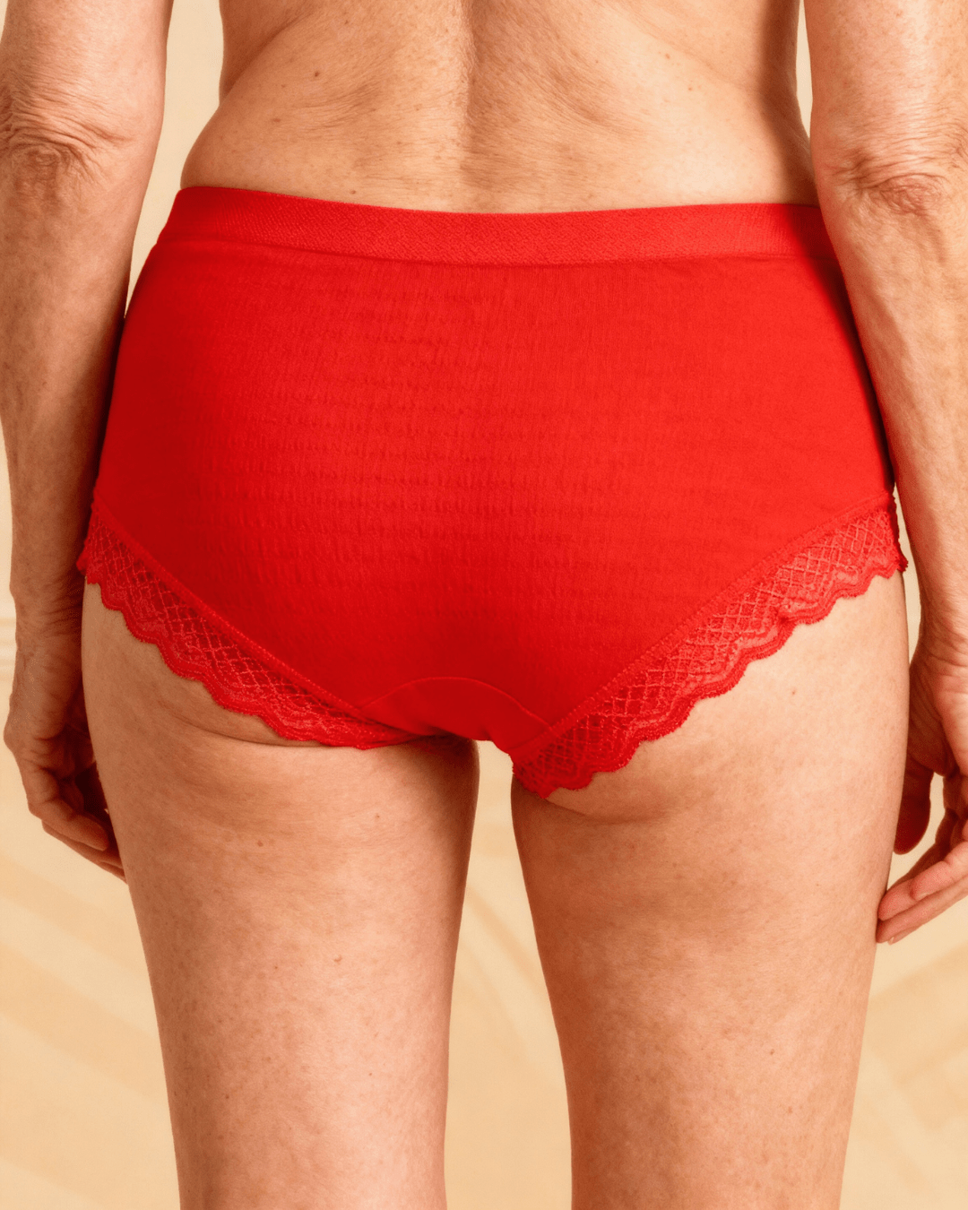 Lot de 7 Culottes Antibactériennes - Rouge - XS (34 - 36) Orlivia