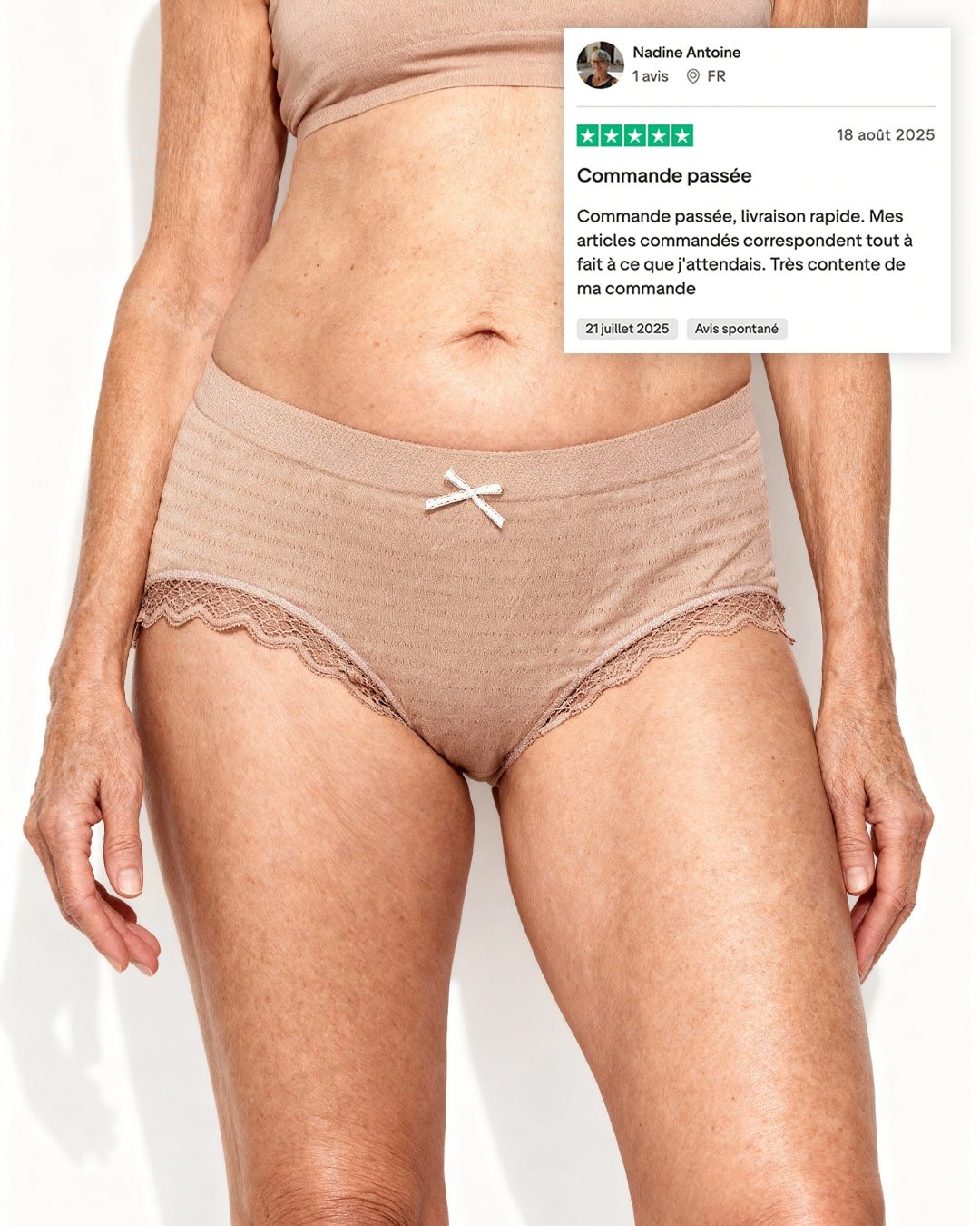 Lot de 7 Culottes Antibactériennes - XS (34 - 36) Orlivia